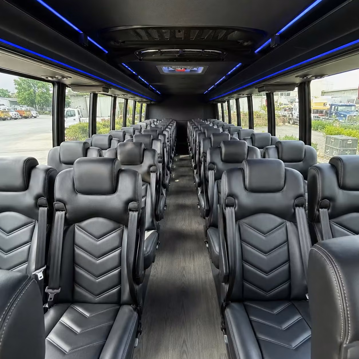 25 passenger minibus interior