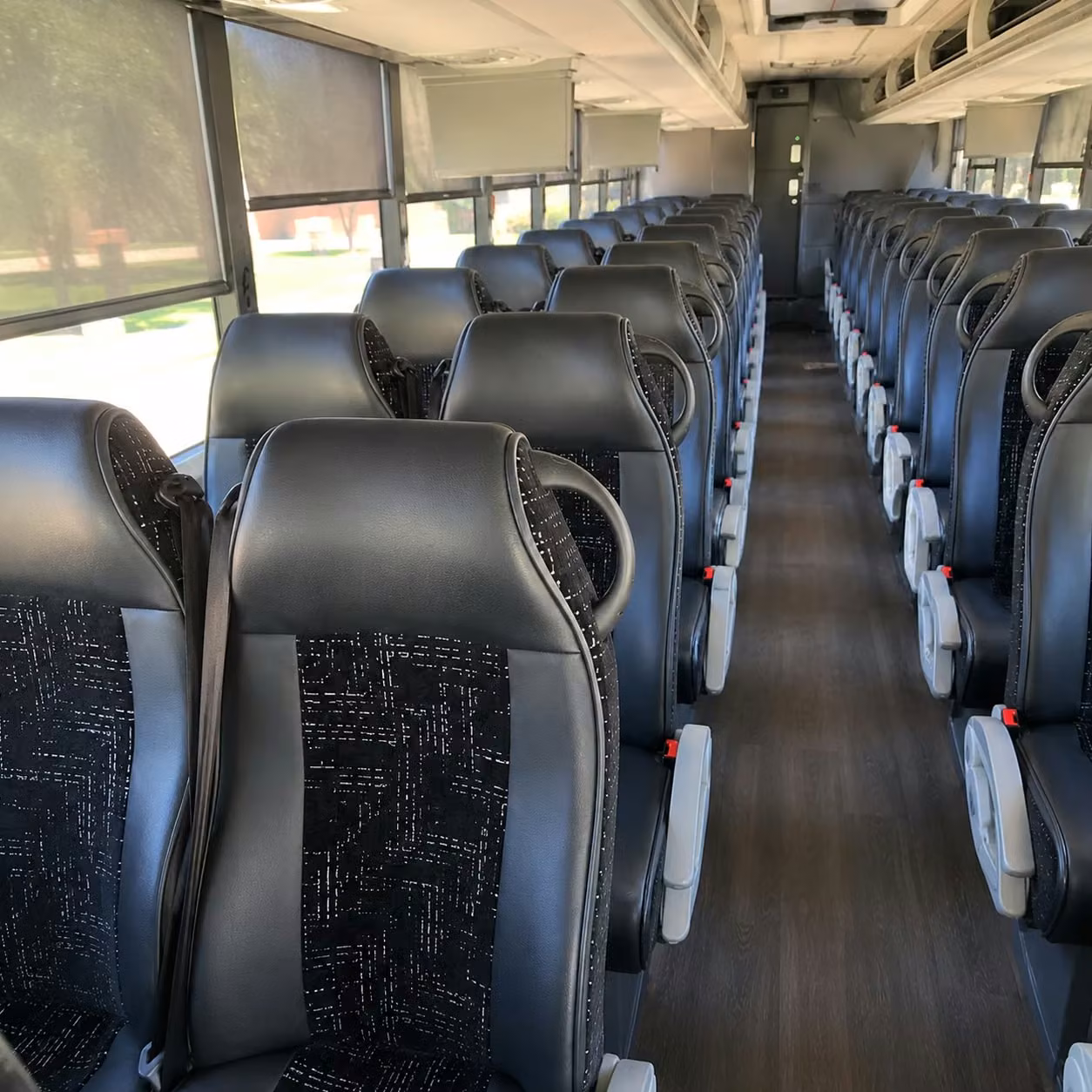 56 passenger charter bus interior