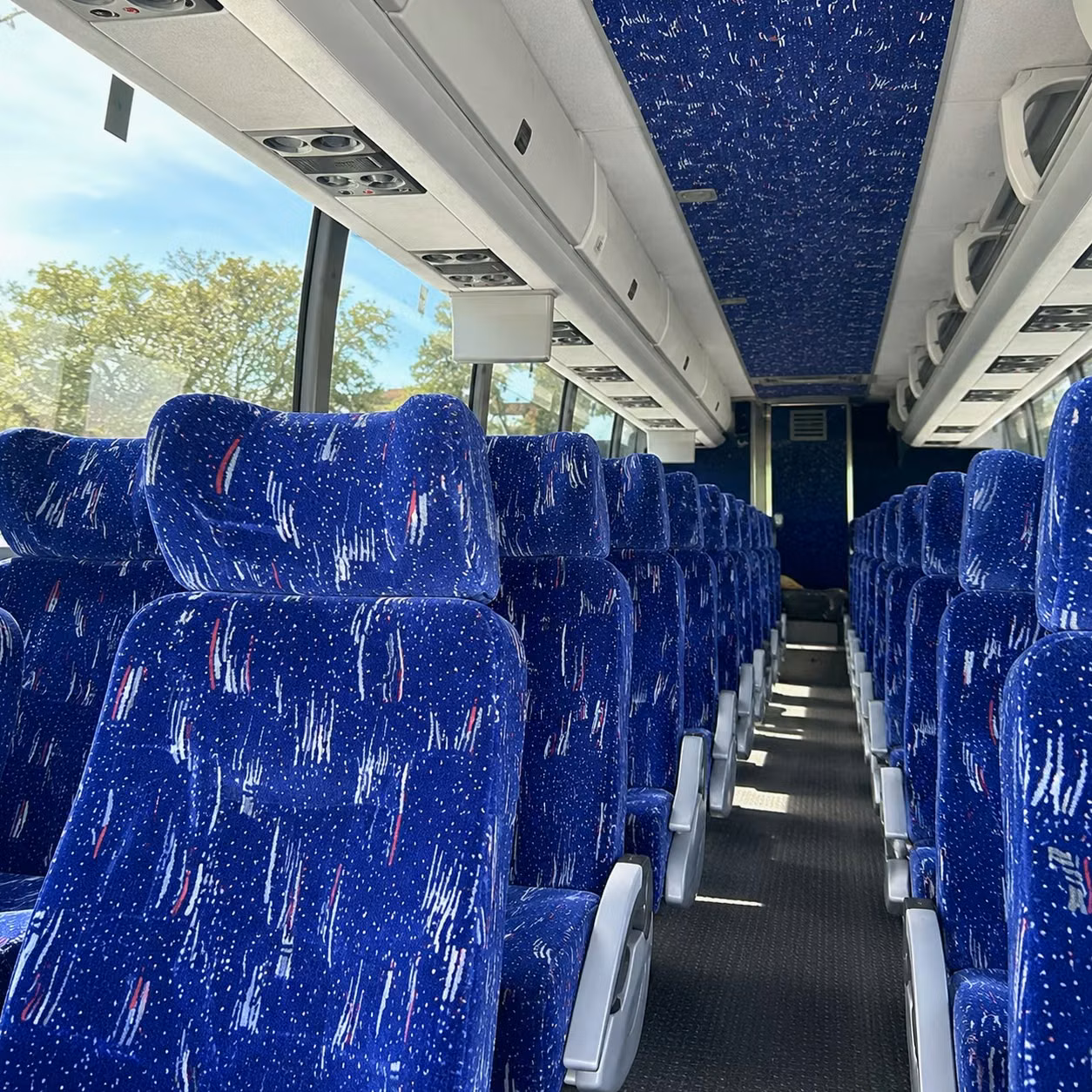 oklahoma city charter bus interior gallery