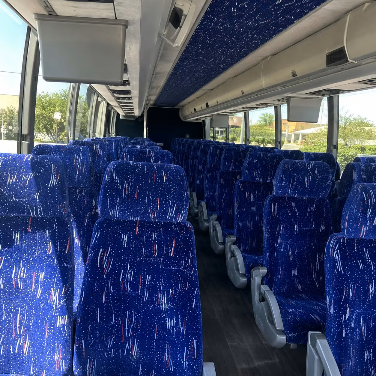 oklahoma city charter bus rental interior